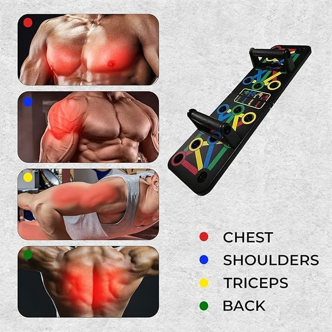Premium 15 In 1 Pushup Board: Gym Equipment for Home Workout