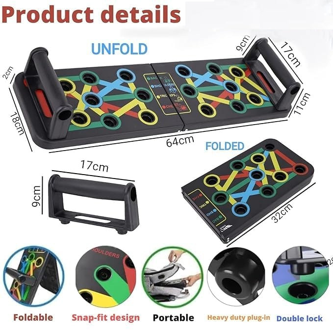 Premium 15 In 1 Pushup Board: Gym Equipment for Home Workout