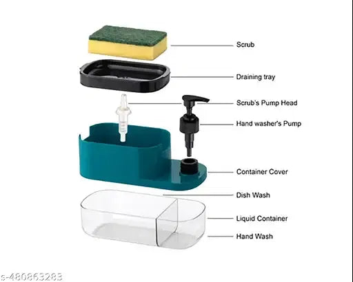 3 in 1 Soap Dispenser for Kitchen Dishwasher Liquid Dispenser Pump